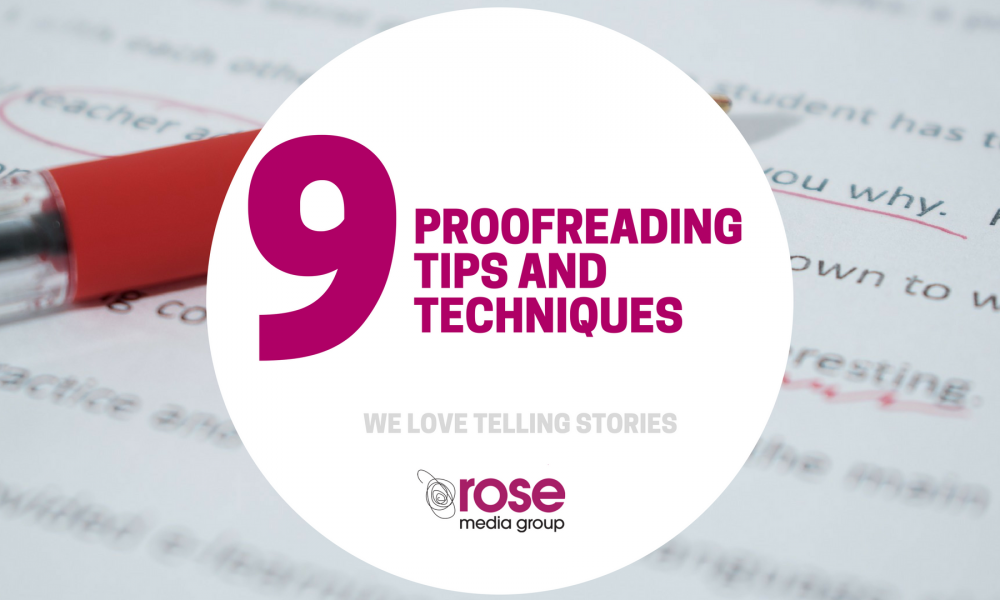 9 proofreading tips and techniques