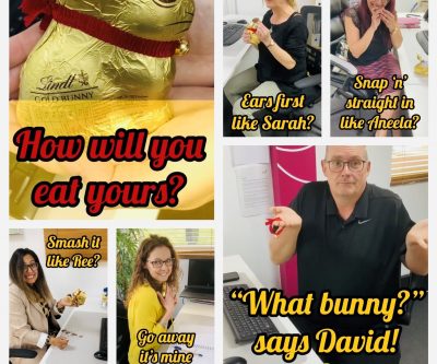 RMG team Lindt bunny